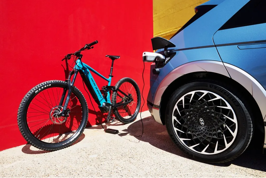 Charging a e-bike wiht Ioniq 5 v2l adapter